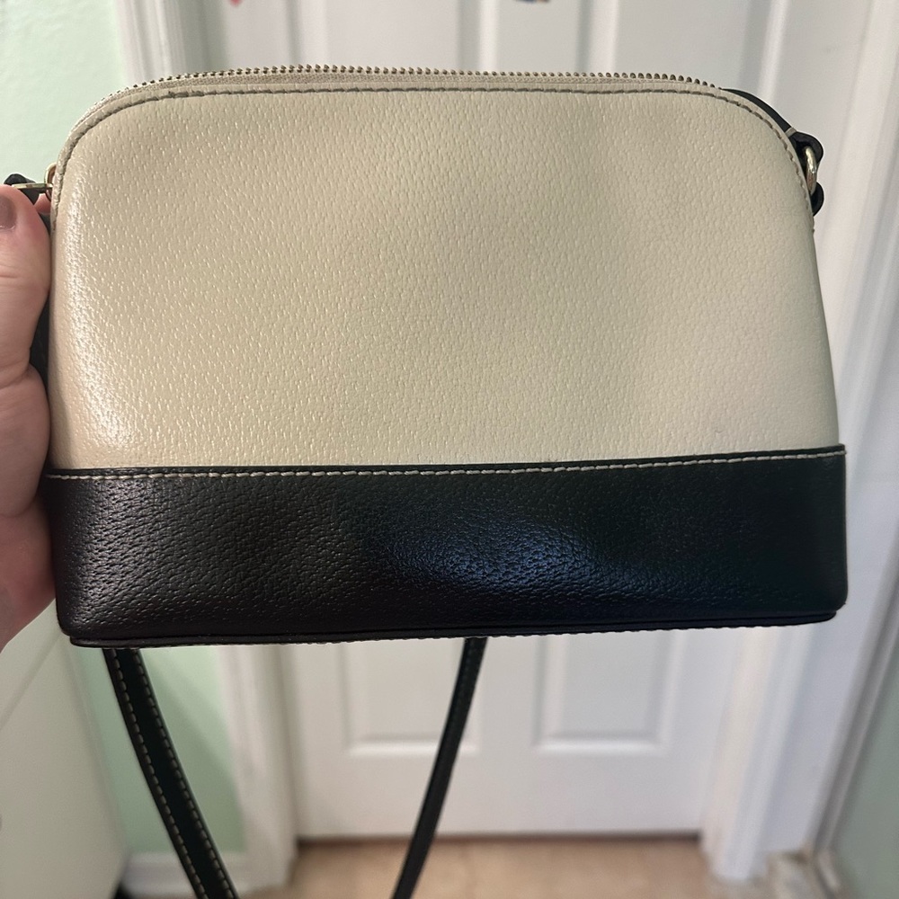 Kade spade crossbody bag cream and black